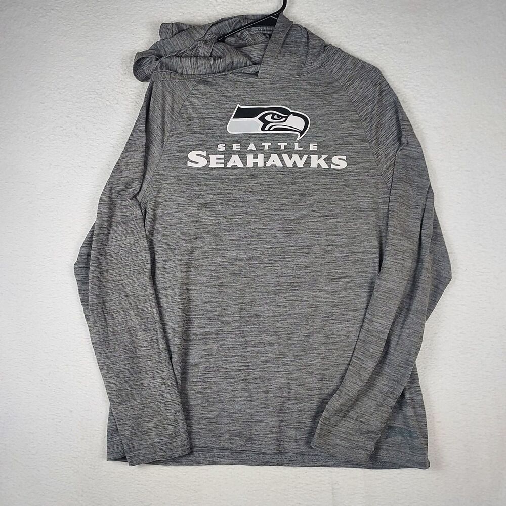 Seattle Seahawks Men’s M NFL Team Apparel Gray Lightweight Hoodie Long Sleeve